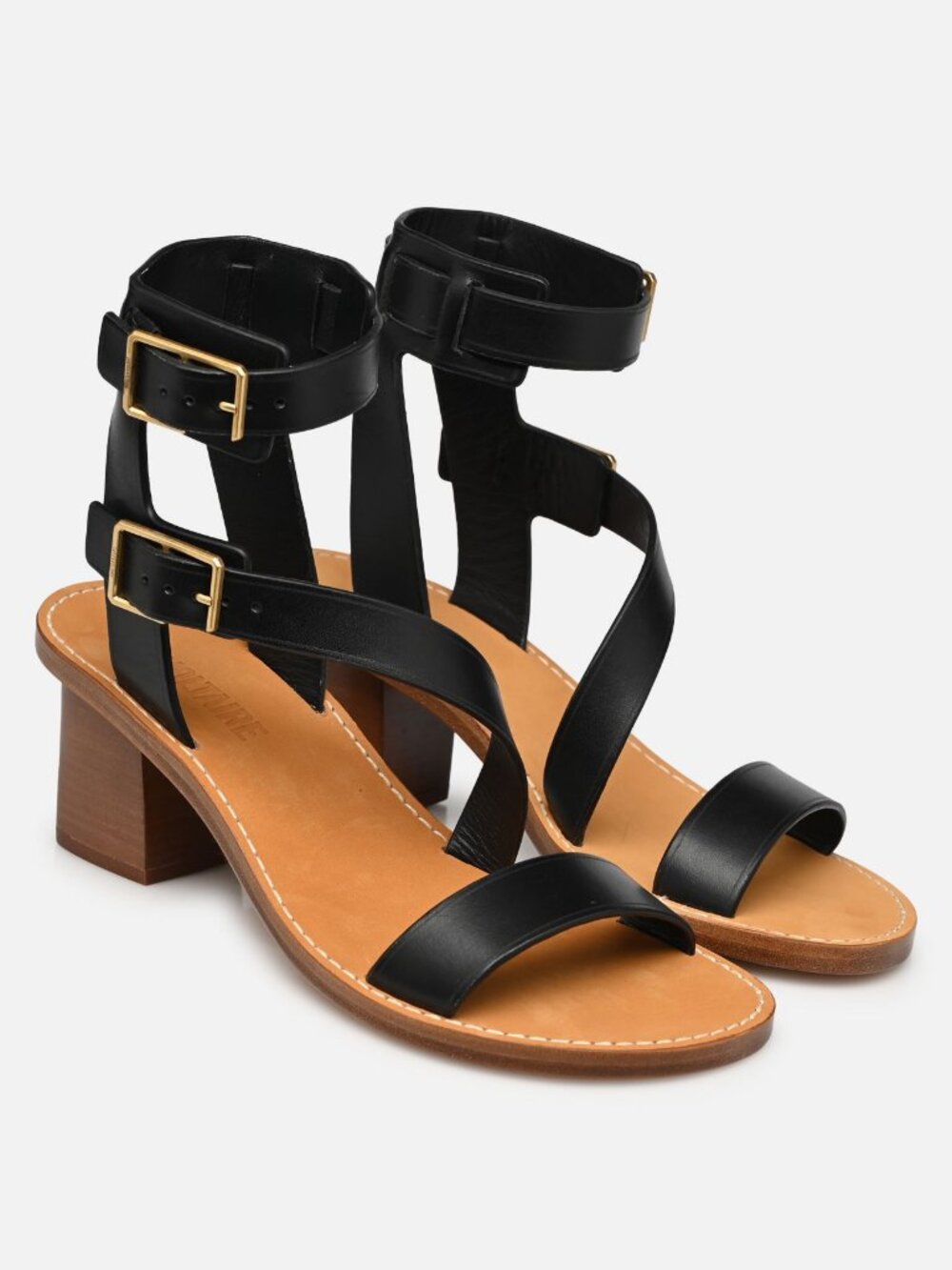 Zadig & Voltaire "Cecilia Caprese" Block Heel Strappy Sandals